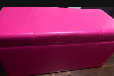 Rose Pink Storage Bench