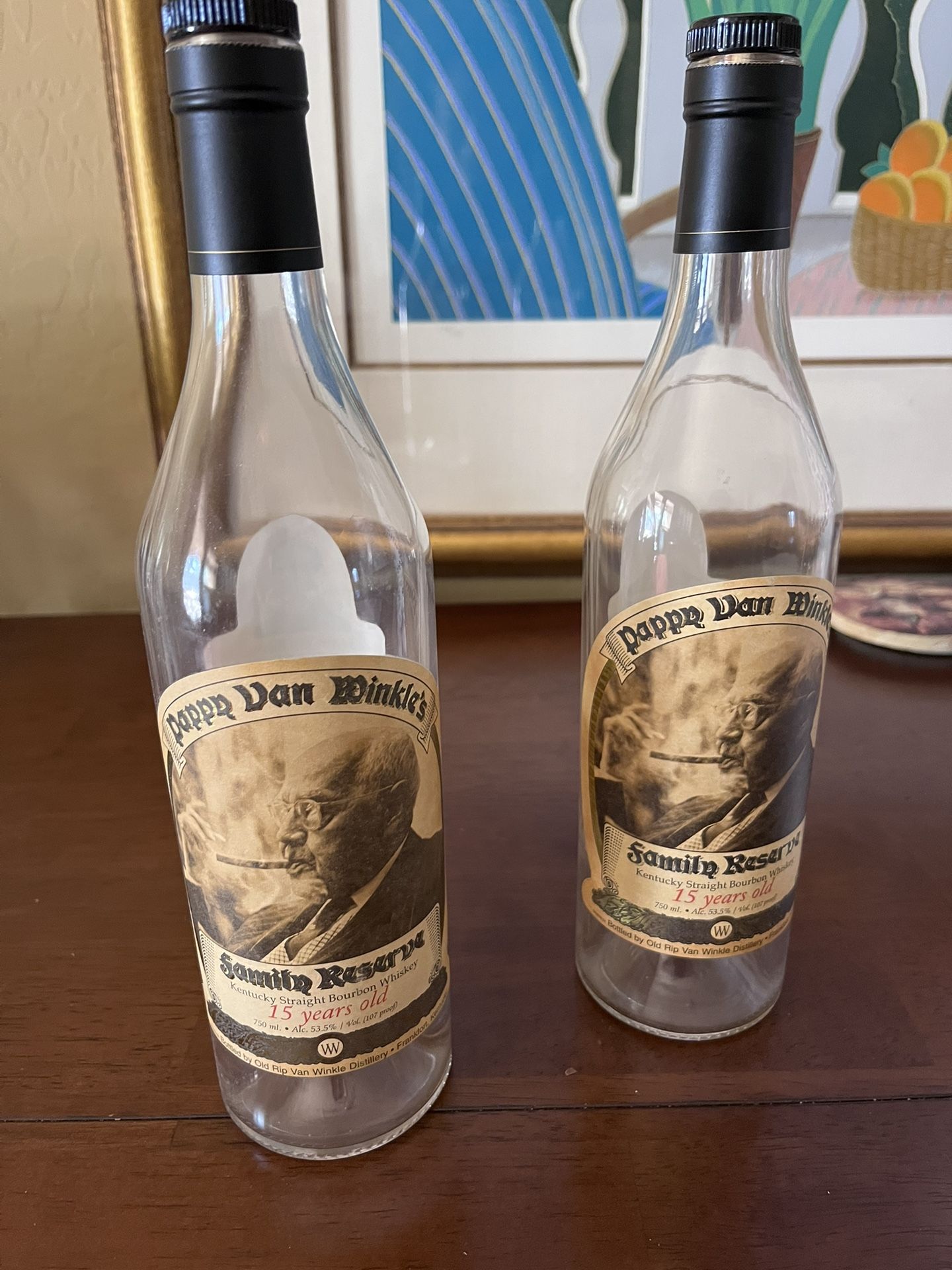 Pappy Van Winkle Empty Bottle- Family Reserve Bourbon, 15 Year - Empty Bottle