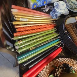 Vintage Candles  2 Each