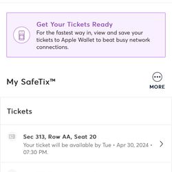 3 Justin Timberlake Tickets For Sale - Seattle 5/3