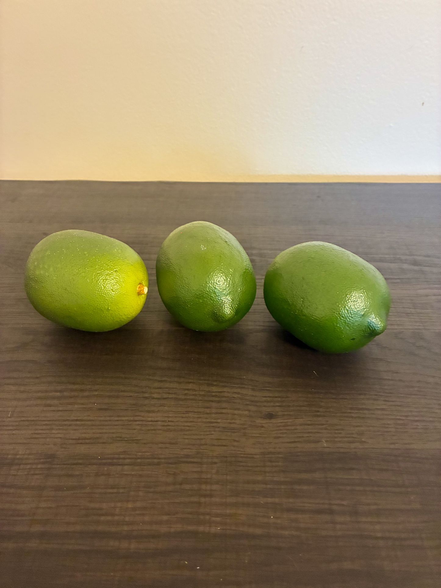 Artificial Limes w/Brown Stems Lot of 3 Home Decor Staging Craft Projects