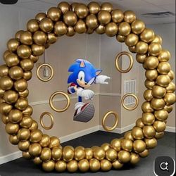 Birthday balloon decor