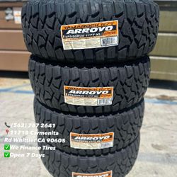 275/55/20 R/T Arroyo New Set of Tires Installed and Balanced Set de Llantas Nuevas Instaladas y Balanceadas