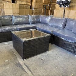 6 Piece L Shape Patio Furniture Set **NEW***Same Day Delivery*