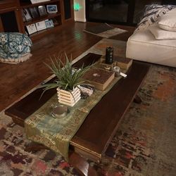 Coffee Table + 2  Matching Square Tables