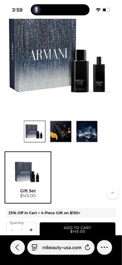 Armani code cologne set