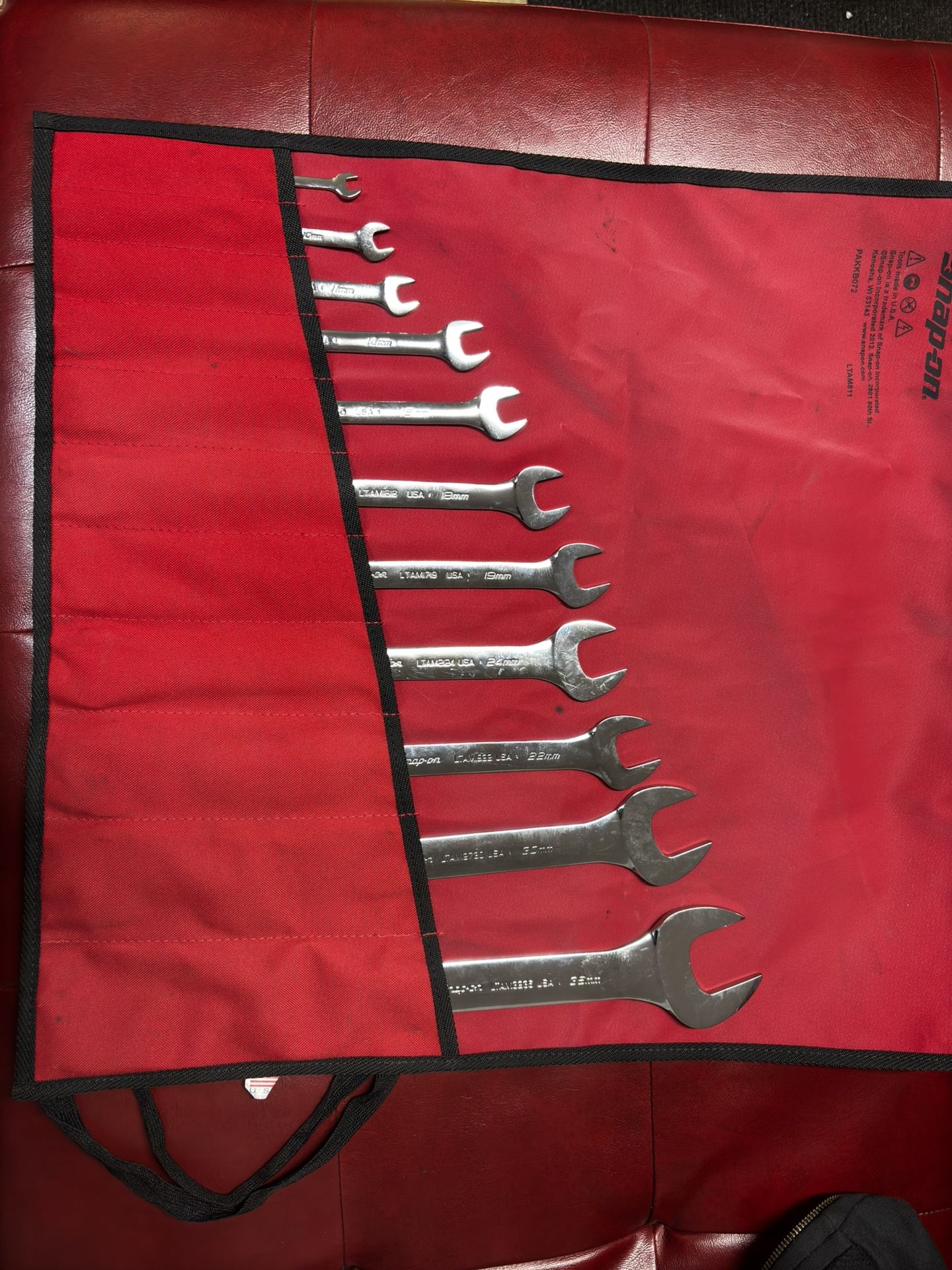 11 Pc Open End Wrench Set (6-36mm)