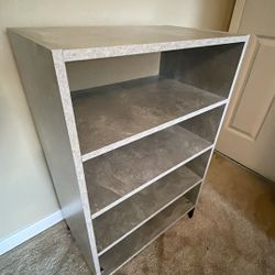 Gray Shelving Unit