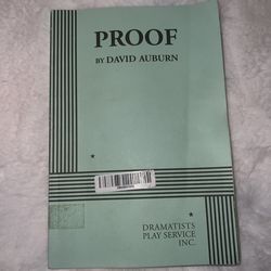 Proof By David Auburn