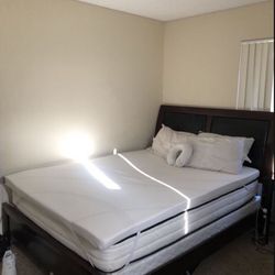 Queen Bed With Frame And Box Spring 
