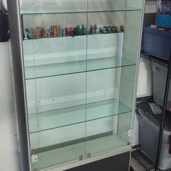 Glass Display Case With Keys