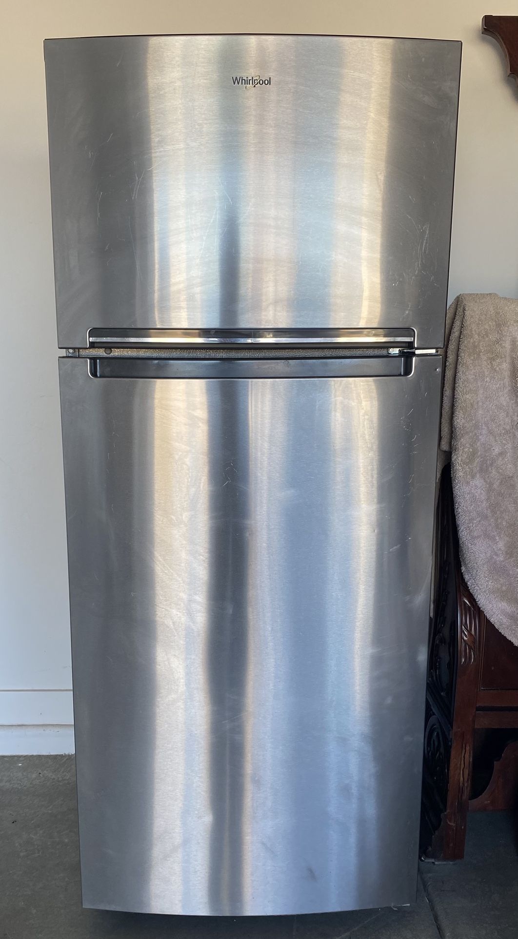 Whirlpool Stainless Steel Top Freezer Refrigerator 