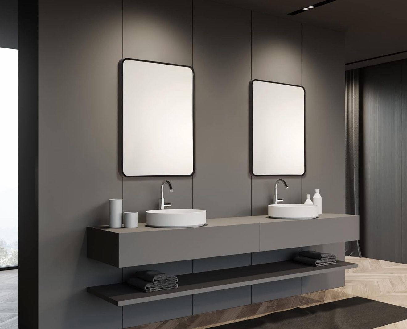 Black Trimmed Mirror