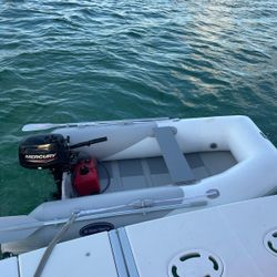 Dinghy- Performance Roll Up Inflatable Boat And Mercury Motor 