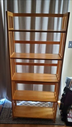 Bookcase Wood 5 shelf bookcase