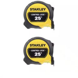 Stanley 25 ft. Control Lock Tape Measure (2-Pack)