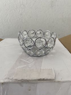 Silver candle holders