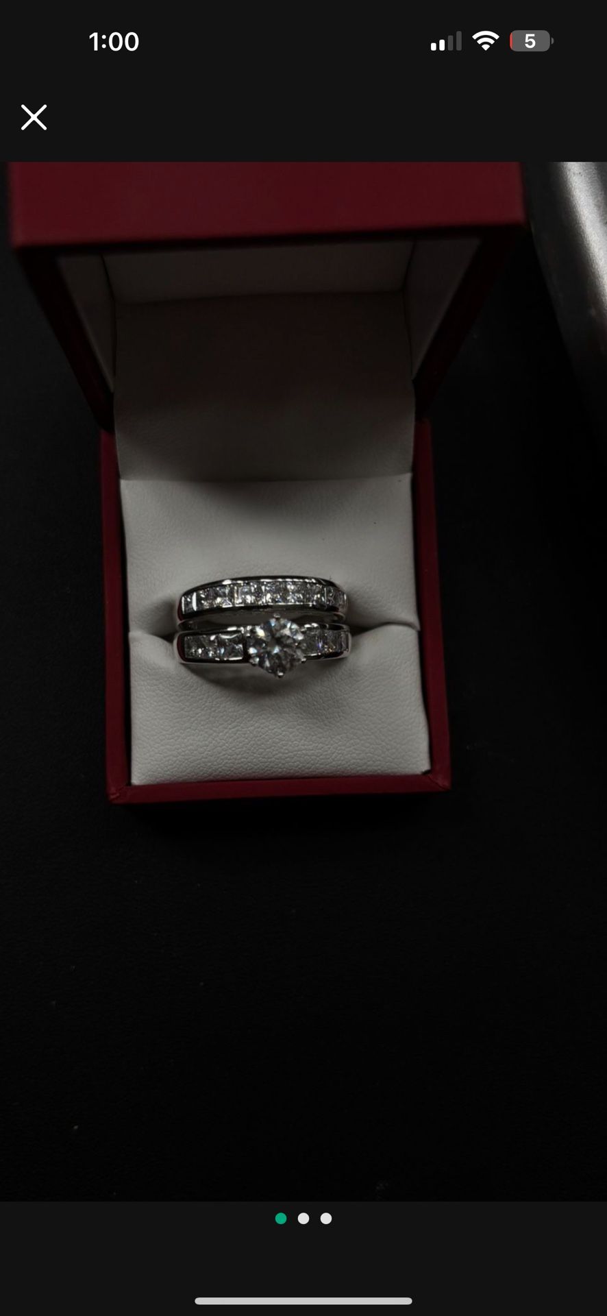 Wedding ring and band