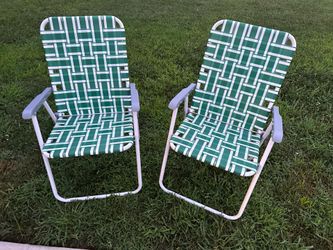 Folding Lawn Chairs Set of 2
