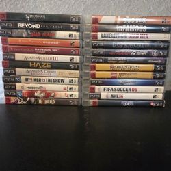 PS3 Video Game Bundle of (24) Clean Games for $80