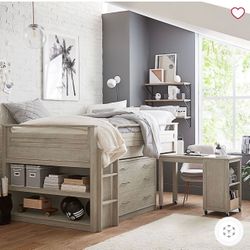 Low loft bed