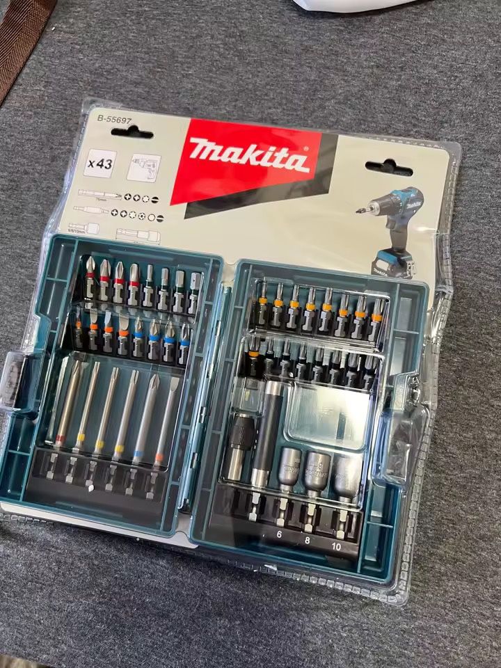 Makita B-55697 43-Piece Electric Screwdriver Bits Set – Hexagon Socket, Magnetic