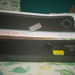 Sound Bar Stereo With  Built-in Woofer