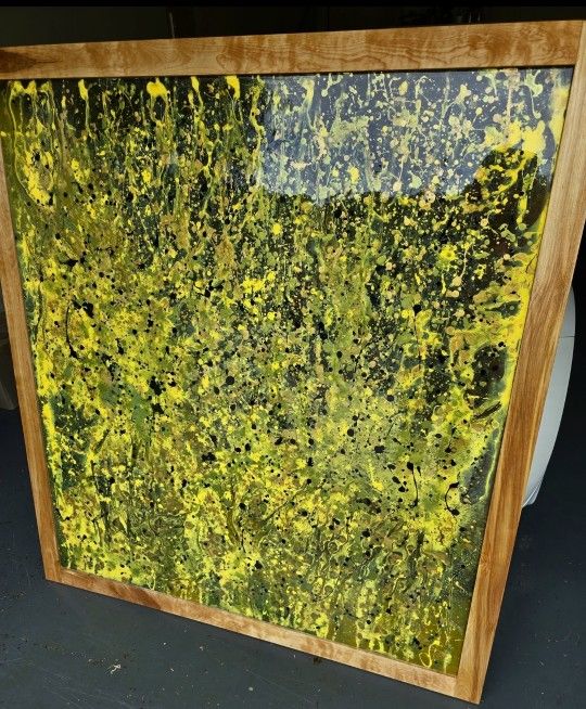 Abstract • Pollock Style Oil Painting 53x58