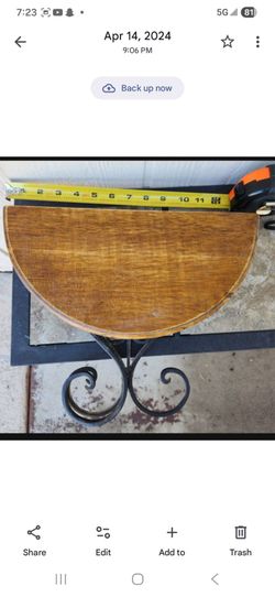 Circle vintage wall shelf
