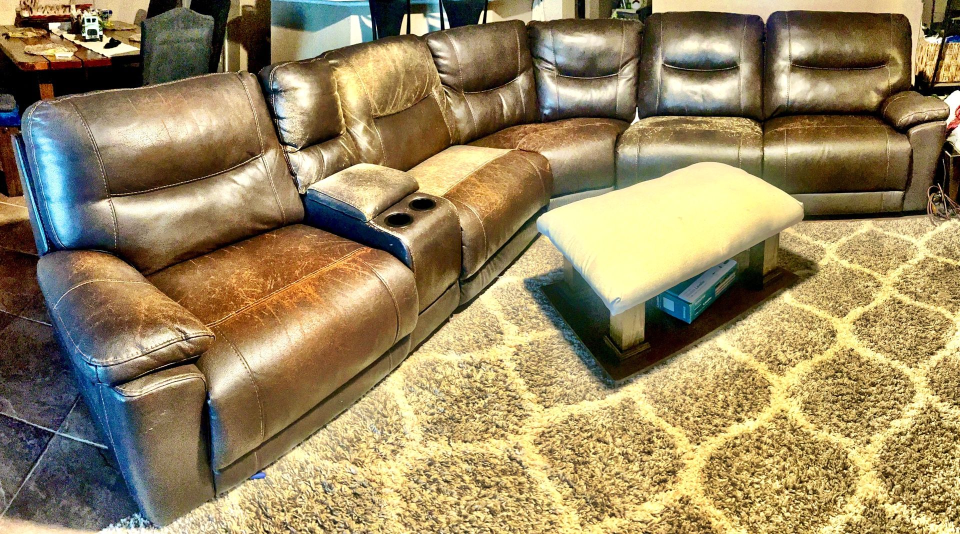 Couch Sectional Reclining Ends 