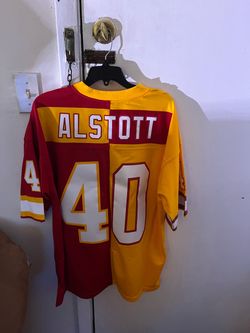 Mike Alstott Tampa Bay Buccaneers Mitchell & Ness NFL split legacy jersey XL