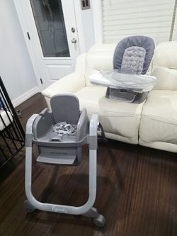 Ingenuity SmartServe 4-in-1 High Chair with Swing Out Tray – Connolly – High Chair, Toddler Chair, and Booster