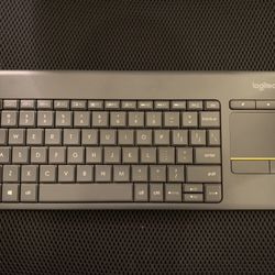 Logitech K400 Plus Wireless Touch Keyboard with Touchpad for PC connected TVs K400 + Compact Keyboard Includes Batteries and Wireless Dongle  Cash onl