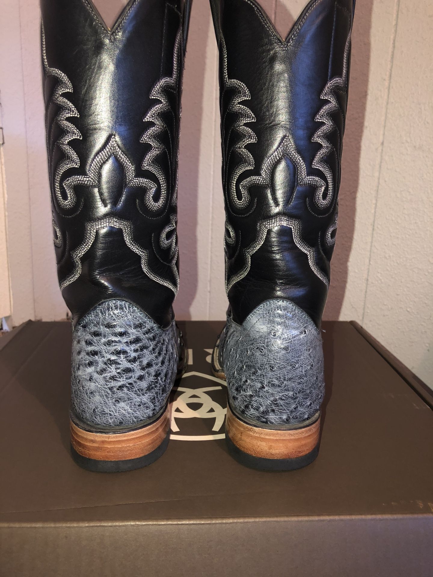 Ostrich boots