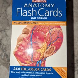 Barron's Anatomy Flash Cards 264 Full Color 2nd Ed Boxed With Human Body Poster

All the cards and the poster are in excellent new condition.

The box