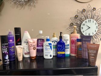 Assorted Skin and Hair Care Products (new and used) $1-$3/each