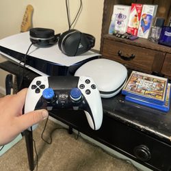 Ps5 With Pro Controller And Games 
