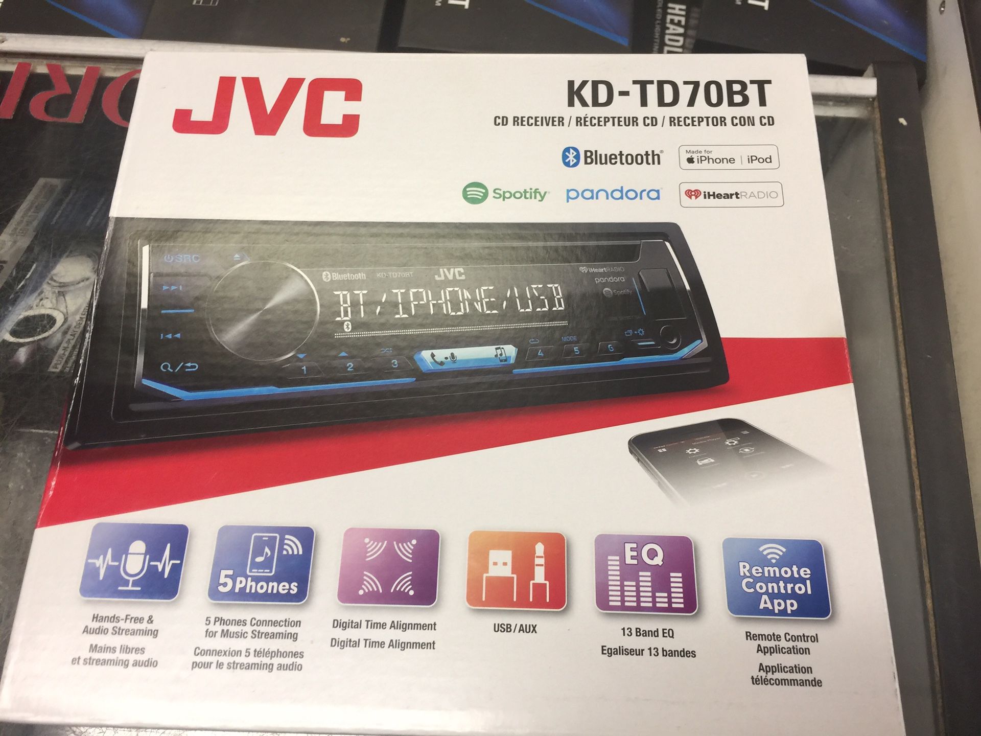 JVC stereo with Bluetooth and he has been