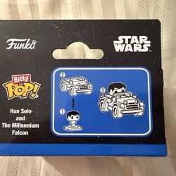Funko Bitty POP! Rides: Star Wars Han Solo & Millenium Falcon NIB Exclusive