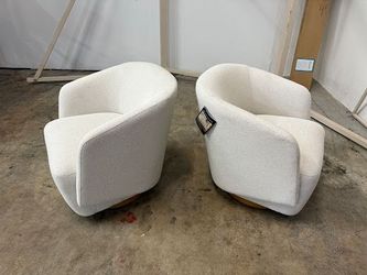 Henredon Swivel Boucle 2 Chair