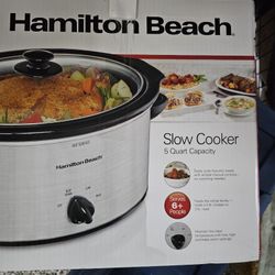 HAMILTON BEACH 5 QT SLOW COOKER 
