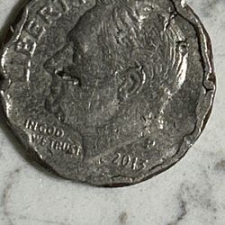2013 Dime With Major Errors. 