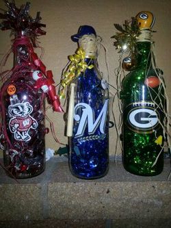 Lighted booze sports bottles