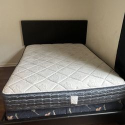 Queen Bed Frame Mattress And Boxspring Included 