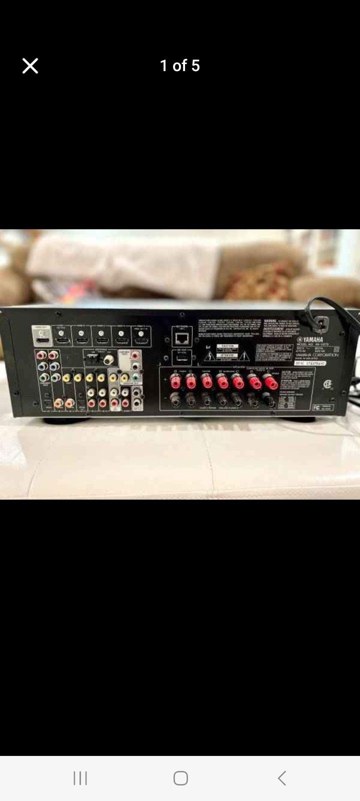 Yamaha RX-V575 7.1 AV RECEIVER WITH REMOTE AND HDMI PORTS FOR PS5 DISC OR XBOX SERIES X TRADES