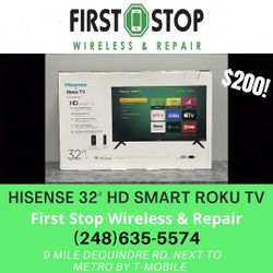 Hisense 32” HD Smart Roku TV
