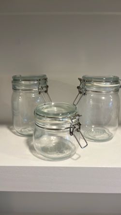 3x IKEA jar with lid