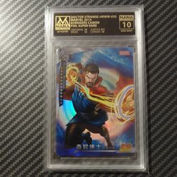 Doctor Strange foil Camon 2014 card Disney Marvel GRADED GEM MINT 10 POP 1