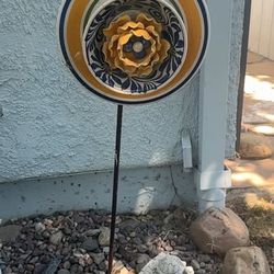 Ceramic Plate Garden Flower Ornament