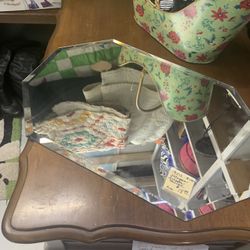 Beveled Dresser Mirror For Perfumes 